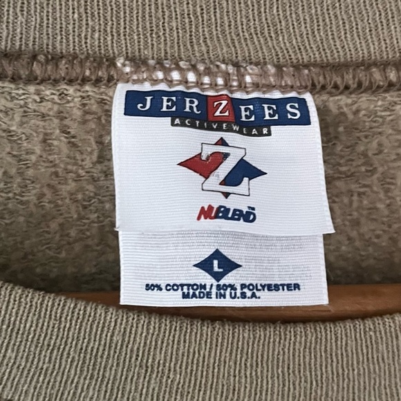 JERZEES Nublend Vintage Frabjous Snowman Christmas Sweatshirt Size Large - Picture 4 of 9